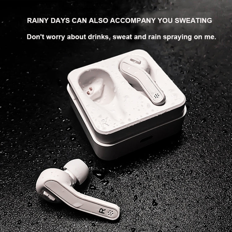 T88 Mini Touch Control Hifi Wireless Bluetooth Earphones TWS Wireless Earbuds with Charger Box(White)