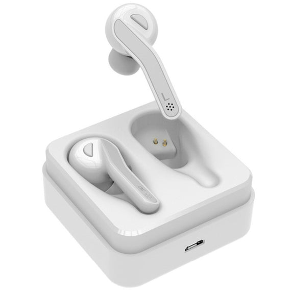 T88 Mini Touch Control Hifi Wireless Bluetooth Earphones TWS Wireless Earbuds with Charger Box(White)