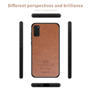 For Galaxy S20 PINWUYO Pin Rui Series Classical Leather, PC + TPU + PU Leather Water-resistant And Anti-fall All-inclusive Protective Shell(Blue)