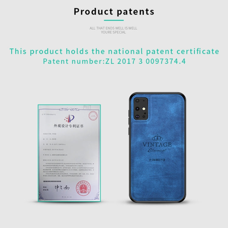 For Galaxy S20+ PINWUYO Zun Series PC + TPU + Skin Water-resistant Anti-fall All-inclusive Protective Case(Blue)