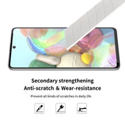 For  Galaxy A71 ENKAY Hat-Prince 2 PCS Full Glue 0.26mm 9H 2.5D Tempered Glass Full Coverage Film