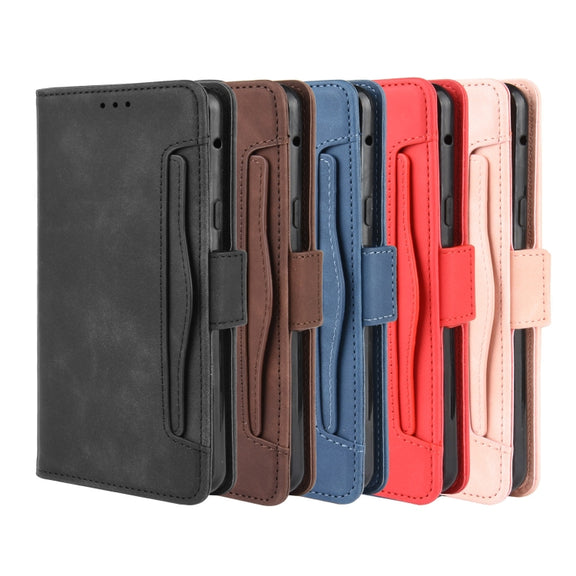 For LG G8X ThinQ / V50S ThinQ Wallet Style Skin Feel Calf Pattern Leather Case with Separate Card Slots & Holder & Wallet & Photo Frame(Pink)