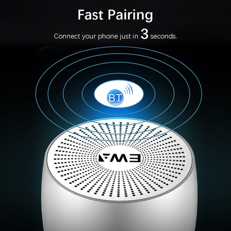 EWA A103 Portable Bluetooth Speaker Wireless Heavy Bass Bomm Box Subwoofer Phone Call Surround Sound Bluetooth Shower Speaker(Red)