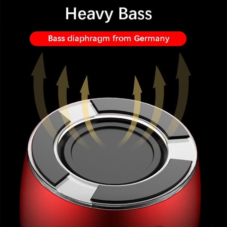 EWA A103 Portable Bluetooth Speaker Wireless Heavy Bass Bomm Box Subwoofer Phone Call Surround Sound Bluetooth Shower Speaker(Red)