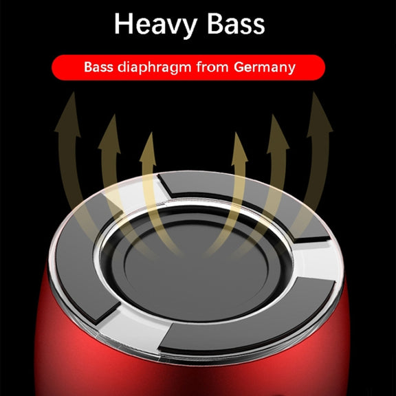 EWA A103 Portable Bluetooth Speaker Wireless Heavy Bass Bomm Box Subwoofer Phone Call Surround Sound Bluetooth Shower Speaker(Red)
