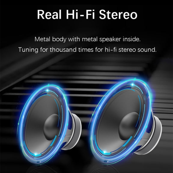 EWA A103 Portable Bluetooth Speaker Wireless Heavy Bass Bomm Box Subwoofer Phone Call Surround Sound Bluetooth Shower Speaker(Black)