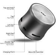 EWA A109M  Portable Bluetooth Speaker Wireless Heavy Bass Bomm Box Subwoofer Phone Call Surround Sound Bluetooth Shower Speaker(Gold)