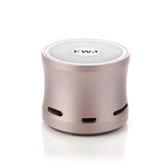 EWA A109M  Portable Bluetooth Speaker Wireless Heavy Bass Bomm Box Subwoofer Phone Call Surround Sound Bluetooth Shower Speaker(Gold)