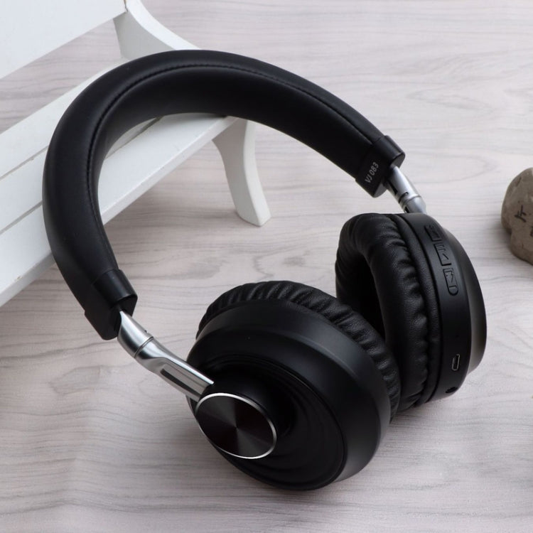 VJ083 Folding Wireless Headset Bluetooth Competitive Game Music Sports Plug Cartoon Wireless Headset(Gray)