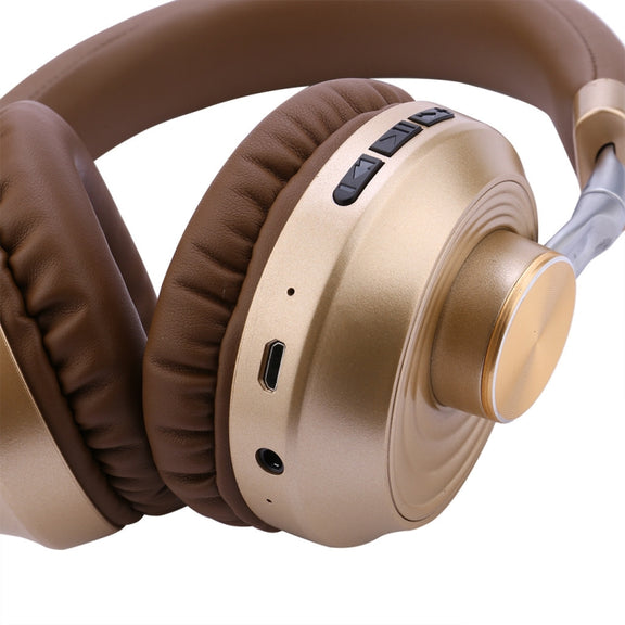 VJ083 Folding Wireless Headset Bluetooth Competitive Game Music Sports Plug Cartoon Wireless Headset(Gray)