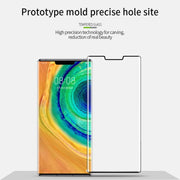 For Huawei Mate 30 Pro PINWUYO Full Glue Full Arc Version Arc Height 3.96mm 9H 3D Hot Bending Tempered Glass Film(Black)