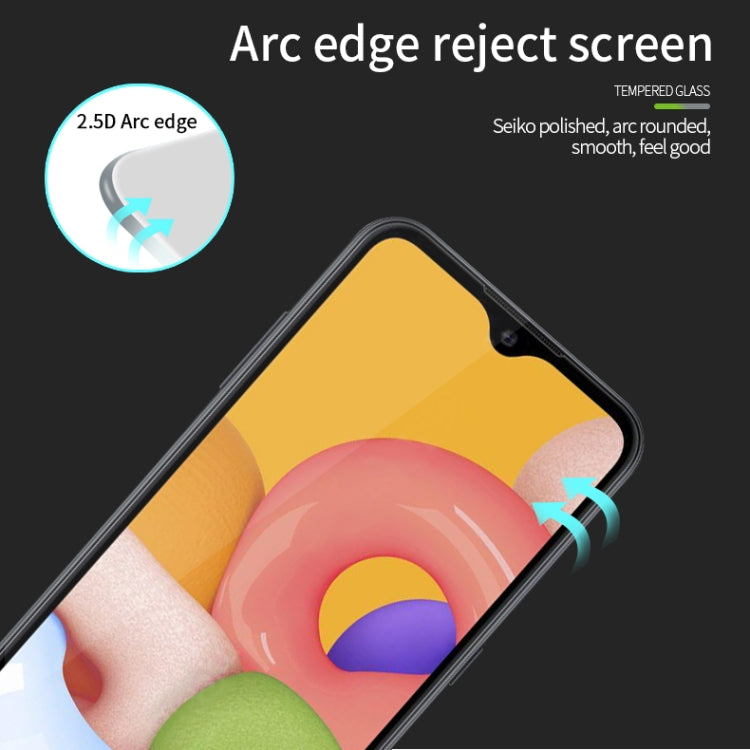 For Galaxy A01 PINWUYO 9H 2.5D Full Screen Tempered Glass Film(Black)