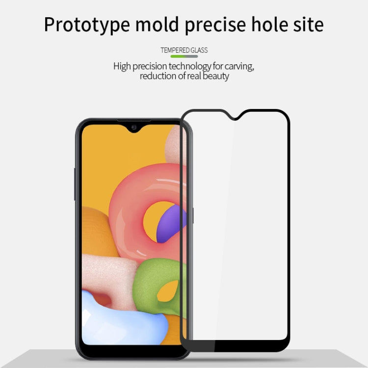 For Galaxy A01 PINWUYO 9H 2.5D Full Screen Tempered Glass Film(Black)
