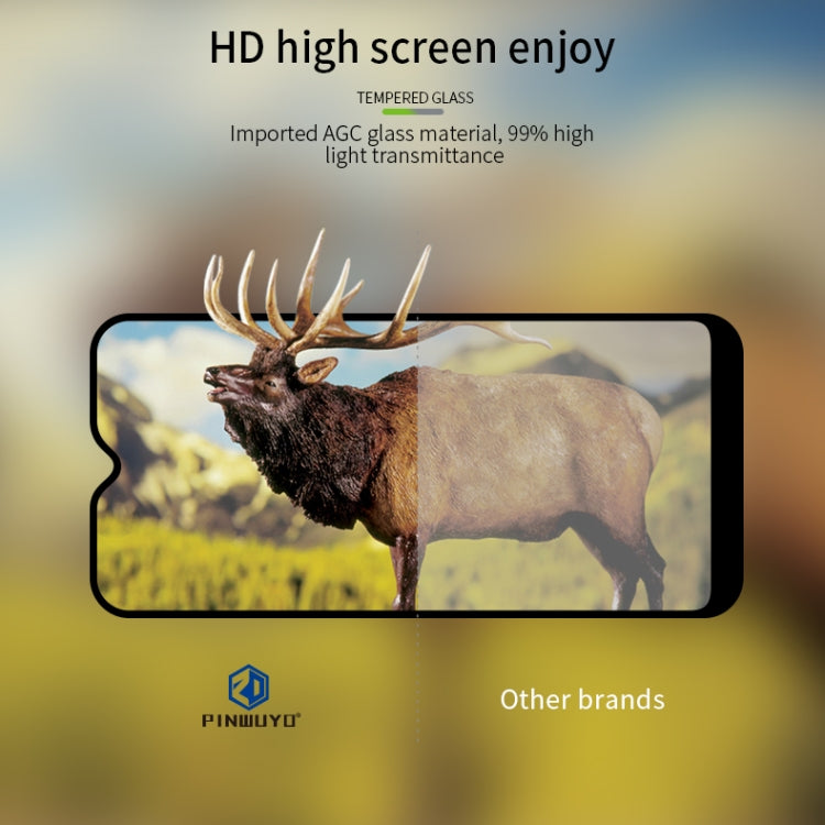 For Galaxy A01 PINWUYO 9H 2.5D Full Screen Tempered Glass Film(Black)