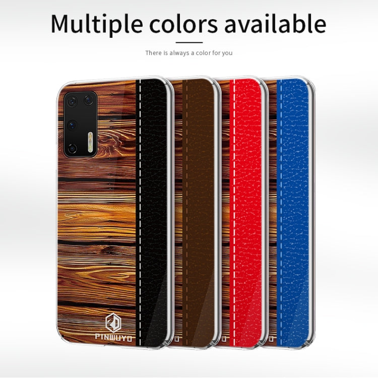 For Huawei P40 PINWUYO Pindun Series Slim 3D Flashing All-inclusive PC Case(Blue)