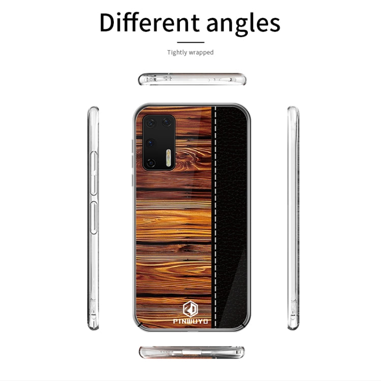 For Huawei P40 PINWUYO Pindun Series Slim 3D Flashing All-inclusive PC Case(Red)