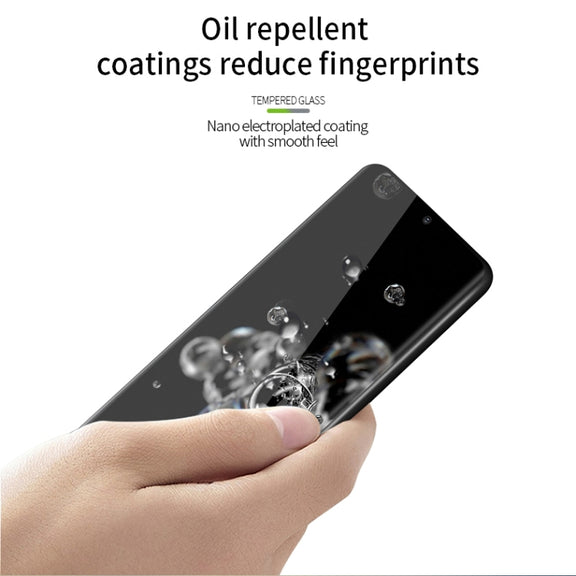 For Galaxy S20 Ultra PINWUYO 9H 3D Hot Bending Tempered Glass Film(Black)