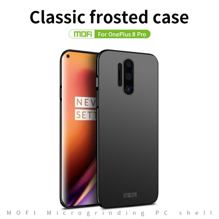 For  OnePlus 8 Pro MOFI Frosted PC Ultra-thin Hard Case(Black)