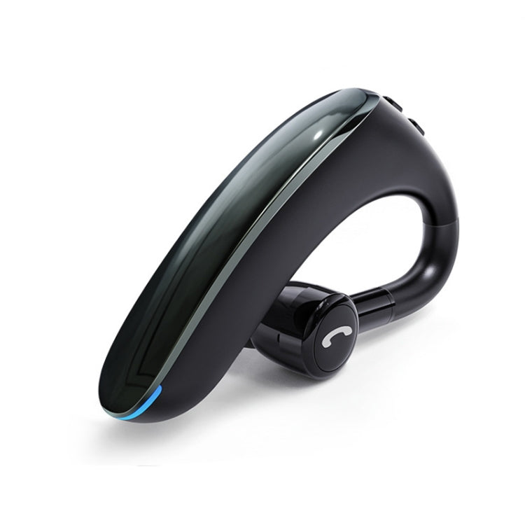 F900 Mini Earhook 180�� Freely Rotating Wireless Bluetooth 5.0 Earphone Car Handsfree Call Headphone(Black Gray)