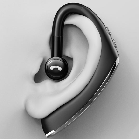 F900 Mini Earhook 180�� Freely Rotating Wireless Bluetooth 5.0 Earphone Car Handsfree Call Headphone(Black Gray)