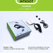 F900 Mini Earhook 180�� Freely Rotating Wireless Bluetooth 5.0 Earphone Car Handsfree Call Headphone(Red)