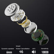 F900 Mini Earhook 180�� Freely Rotating Wireless Bluetooth 5.0 Earphone Car Handsfree Call Headphone(Red)