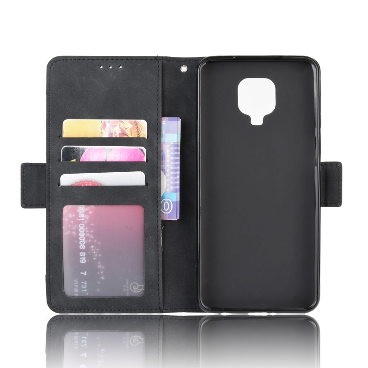 For Xiaomi Redmi Note 9 Pro / Note 9s / Note 9 Pro Max  Wallet Style Skin Feel Calf Pattern Leather Case with Separate Card Slot(Black)