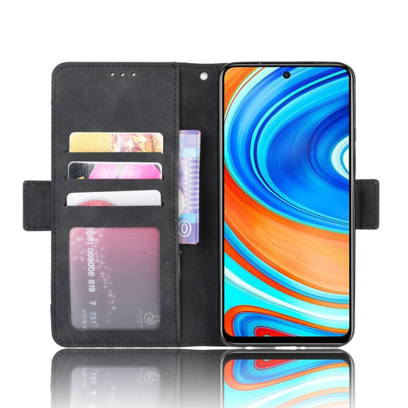 For Xiaomi Redmi Note 9 Pro / Note 9s / Note 9 Pro Max  Wallet Style Skin Feel Calf Pattern Leather Case with Separate Card Slot(Black)