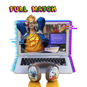 VJ086 Graffiti Headset Wireless Sports Bluetooth Headset Water Transfer Color Print Headset, Support TF, FM(Dazzle Colour)