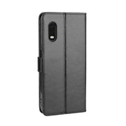 For Galaxy Xcover Pro Retro Crazy Horse Texture Horizontal Flip Leather Case with Holder & Card Slots & Photo Frame(Black)
