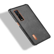 For Oppo Find X2 Pro Shockproof Litchi Texture PC + PU Case(Black)