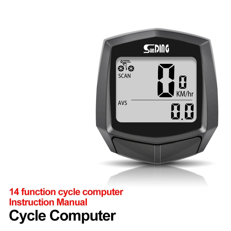 SUNDING SD-581A Bike Wired Computer Speedometer Odometer Cycling Bicycle Water-resistant Measurable Temperature Stopwatch