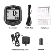 SUNDING SD-581A Bike Wired Computer Speedometer Odometer Cycling Bicycle Water-resistant Measurable Temperature Stopwatch