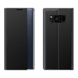For Samsung Galaxy S10 Plus Plain Texture Cloth Attraction Flip Holder Leather Phone Case(Black) - Galaxy Phone Cases by PMC TechLife | Online Shopping South Africa | PMC TechLife | Buy Now Pay Later Mobicred