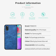 For Galaxy A41 PINWUYO Zun Series PC + TPU + Skin Water-resistant And Anti-fall All-inclusive Protective Shell(Brown)