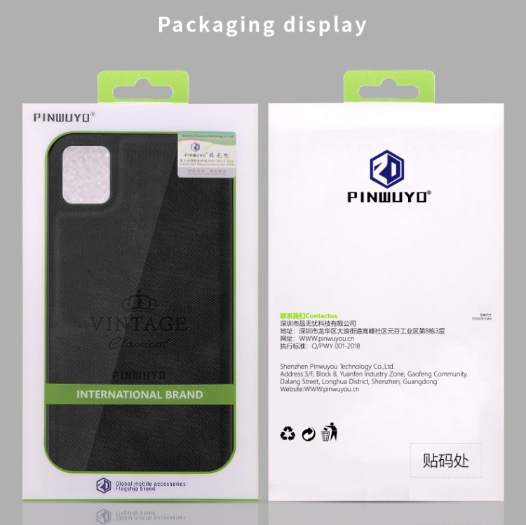 For Galaxy A81 / Note10 Lite PINWUYO Zun Series PC + TPU + Skin Water-resistant And Anti-fall All-inclusive Protective Shell(Gray)