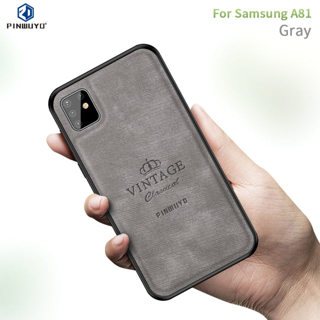 For Galaxy A81 / Note10 Lite PINWUYO Zun Series PC + TPU + Skin Water-resistant And Anti-fall All-inclusive Protective Shell(Gray)