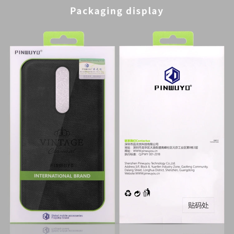 For Oneplus 8 PINWUYO Zun Series PC + TPU + Skin Water-resistant And Anti-fall All-inclusive Protective Shell(Gray)