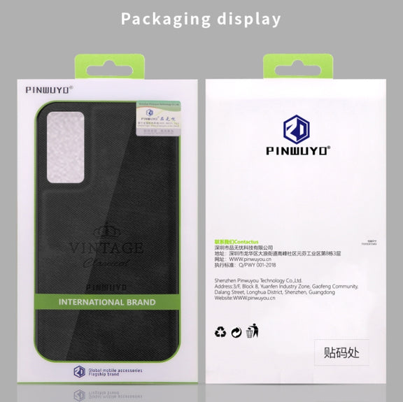 For Huawei P40 PINWUYO Zun Series PC + TPU + Skin Water-resistant And Anti-fall All-inclusive Protective Shell(Blue)