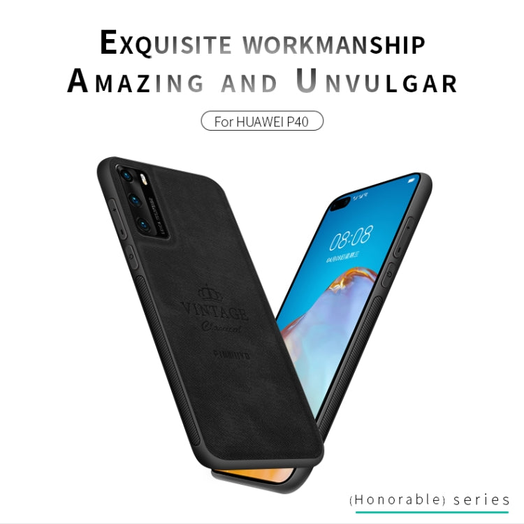 For Huawei P40 PINWUYO Zun Series PC + TPU + Skin Water-resistant And Anti-fall All-inclusive Protective Shell(Blue)