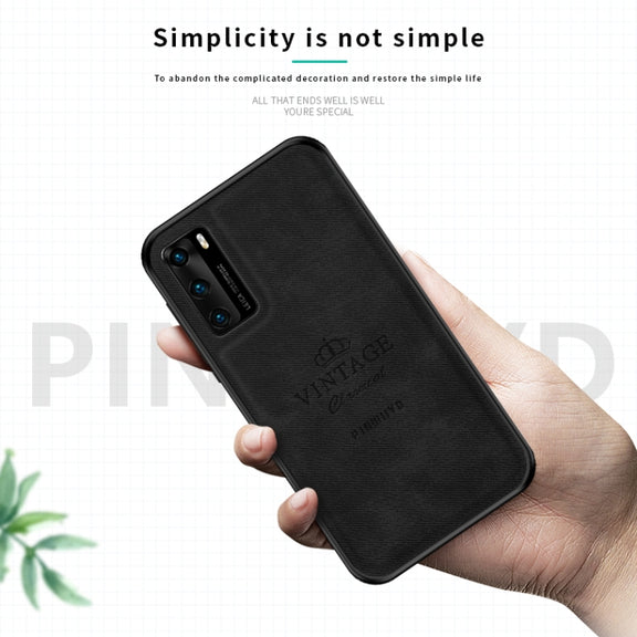 For Huawei P40 PINWUYO Zun Series PC + TPU + Skin Water-resistant And Anti-fall All-inclusive Protective Shell(Blue)