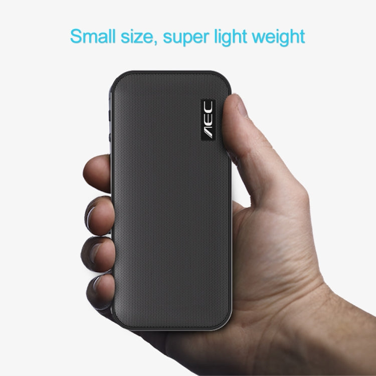 AEC BT-205 Portable Wireless Bluetooth Speaker Stereo Music Loudspeaker Built-in Microphone, Support TF Card(Black)