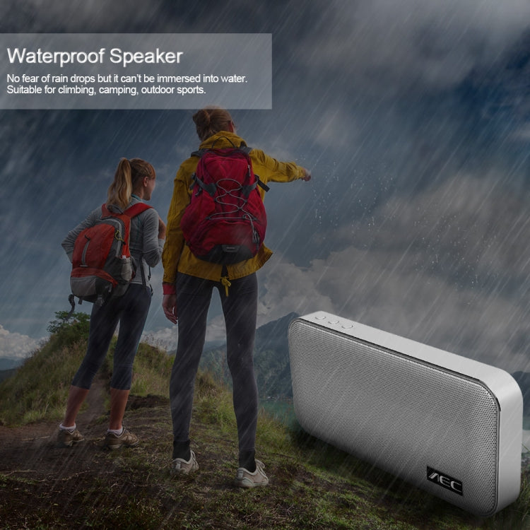 AEC BT-205 Portable Wireless Bluetooth Speaker Stereo Music Loudspeaker Built-in Microphone, Support TF Card(White)