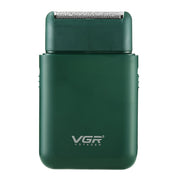 VGR V-390 5W USB Portable Reciprocating Electric Shaver (Green)