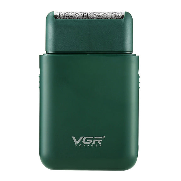 VGR V-390 5W USB Portable Reciprocating Electric Shaver (Green)