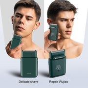 VGR V-390 5W USB Portable Reciprocating Electric Shaver (Green)