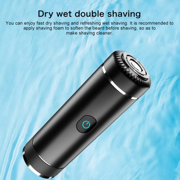 S1080 Mini Metal Turbo Electric Shaver Razor (Black)