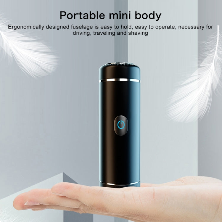 S1080 Mini Metal Turbo Electric Shaver Razor (Silver)