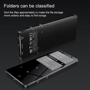 X2 1.8 inch Touch Screen Metal Bluetooth MP3 MP4 Hifi Sound Music Player 8GB(Black)