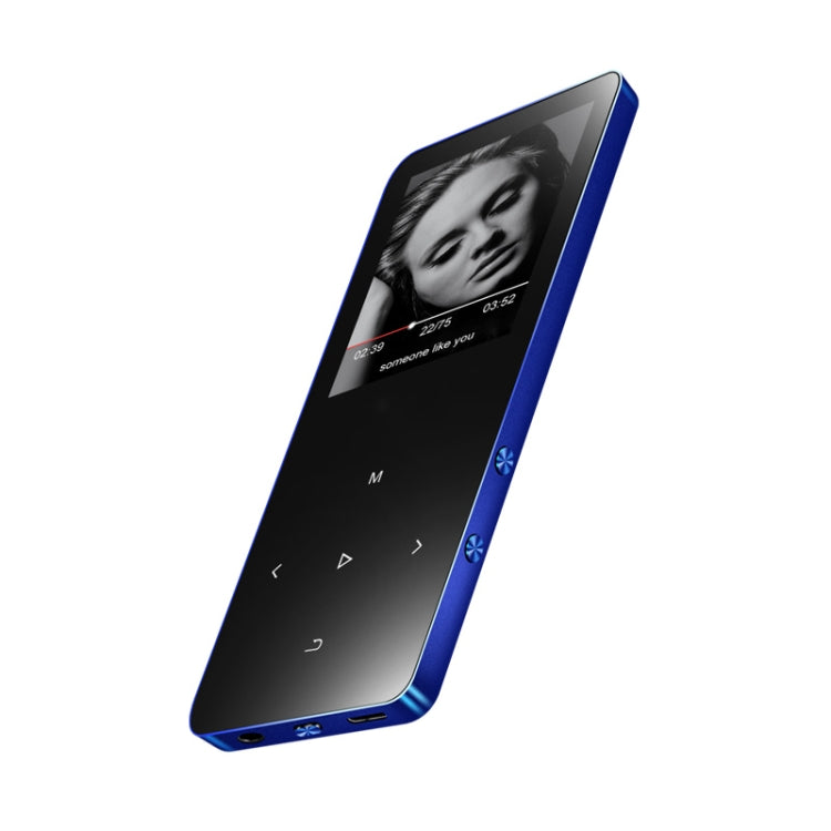 X2 16GB 1.8 inch Touch Screen Metal Bluetooth MP3 MP4 Hifi Sound Music Player (Blue)